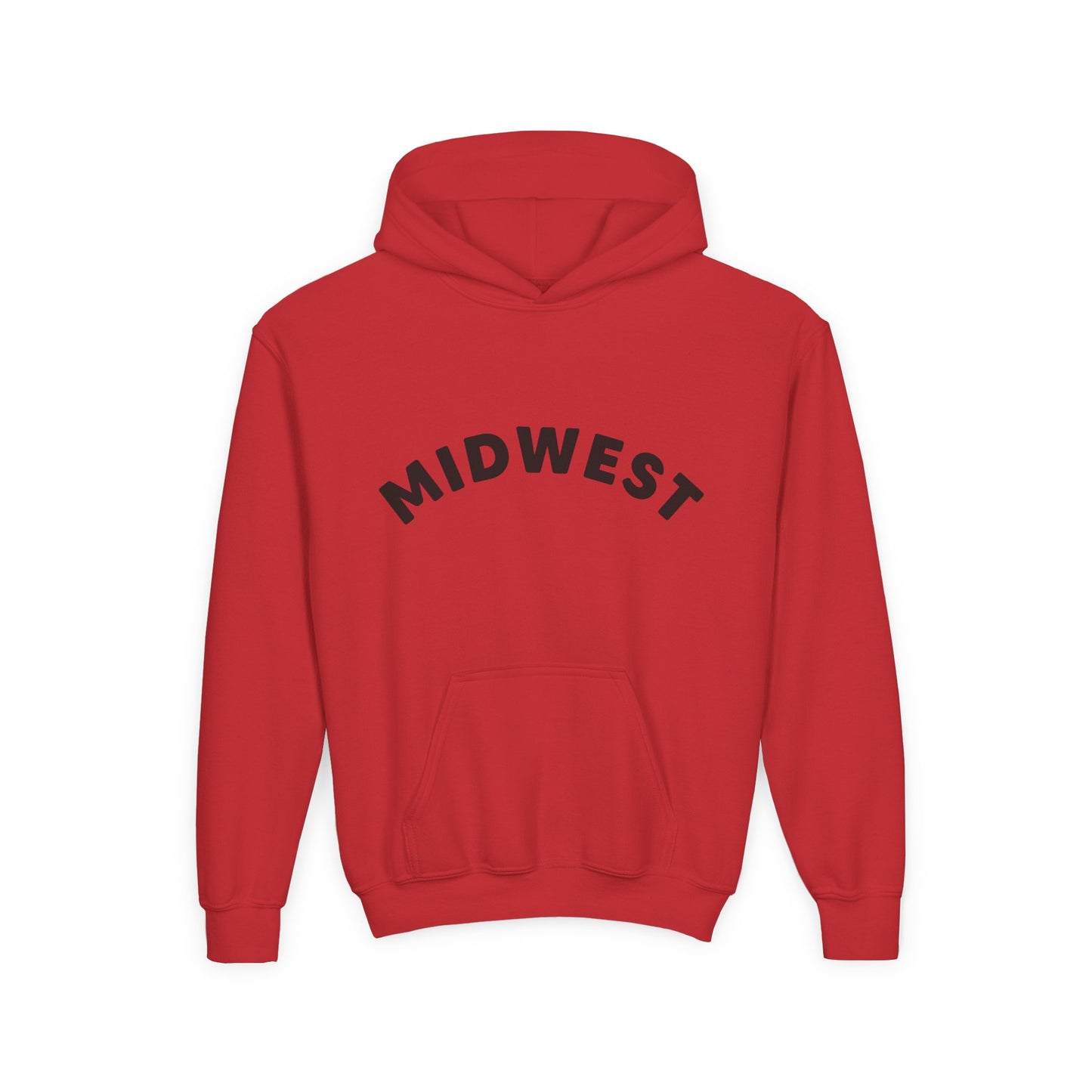 Midwest Is Best Hoodie with Dala Horse Design