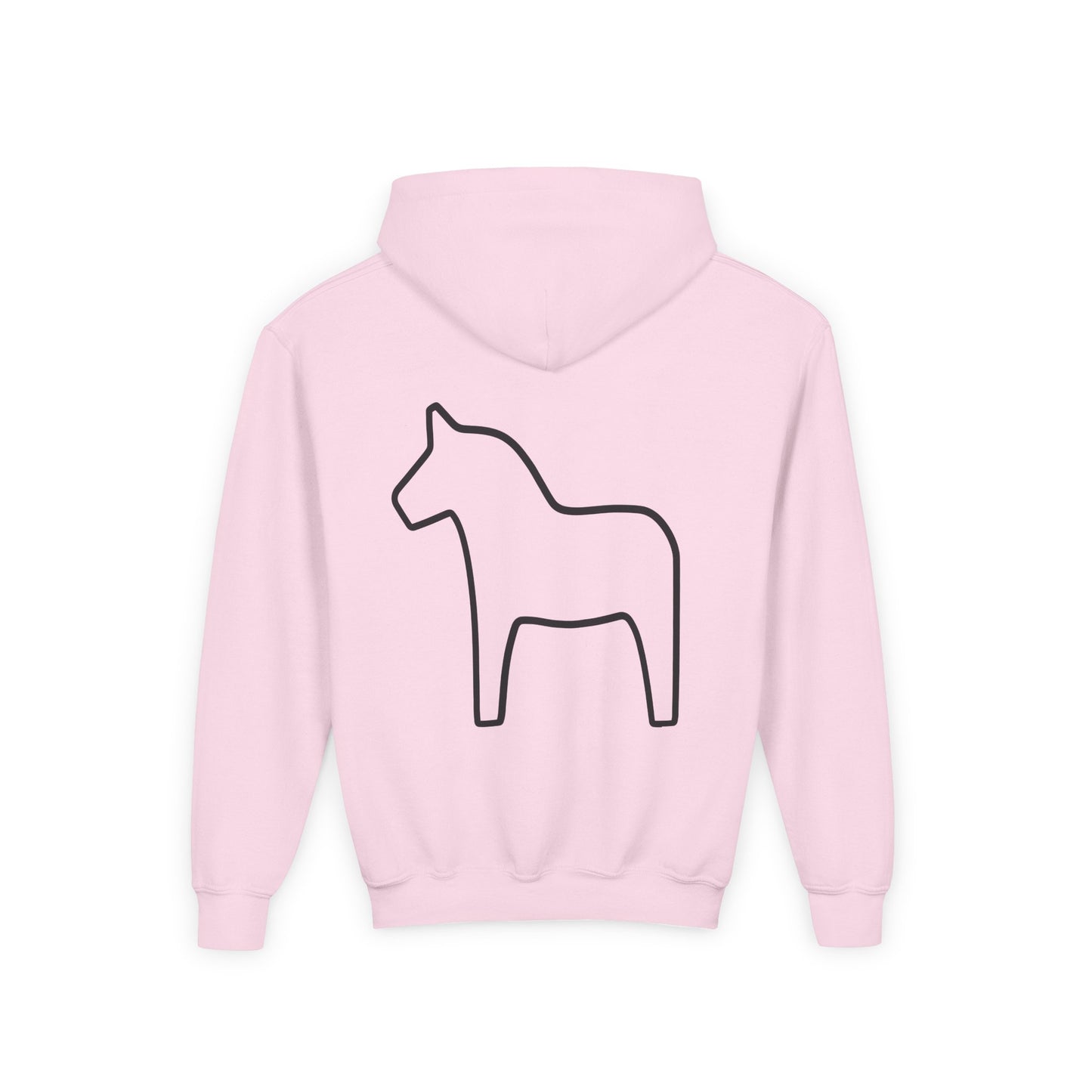 Midwest Is Best Hoodie with Dala Horse Design