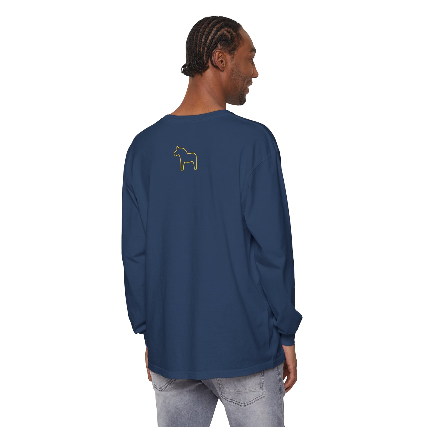 HOLD YOUR HORSES Unisex Garment-dyed Long Sleeve T-Shirt