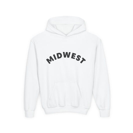 Midwest Is Best Hoodie with Dala Horse Design