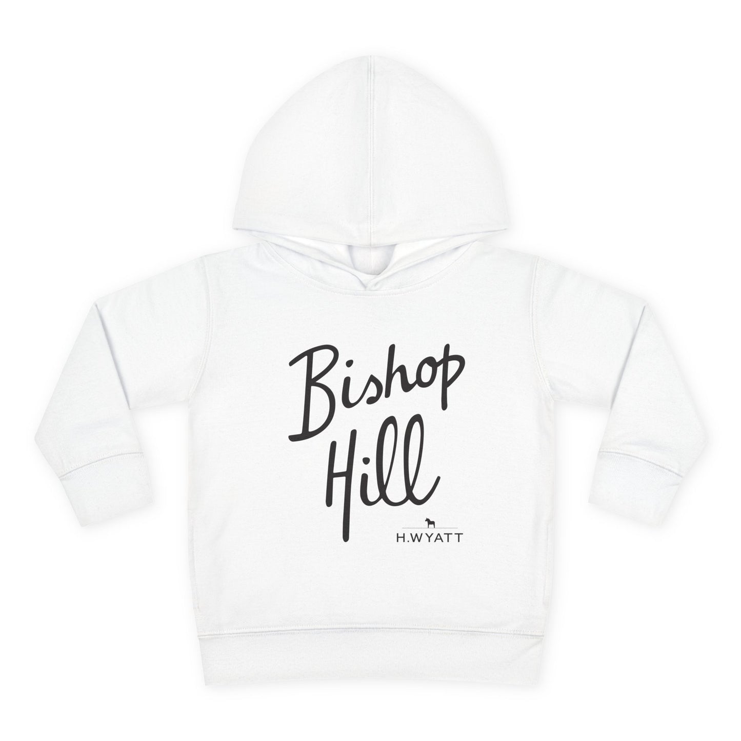 Toddler Hoodie - Bishop Hill Design with Cute Dog Graphic