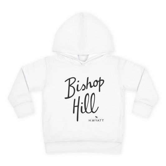 Toddler Hoodie - Bishop Hill Design with Cute Dog Graphic