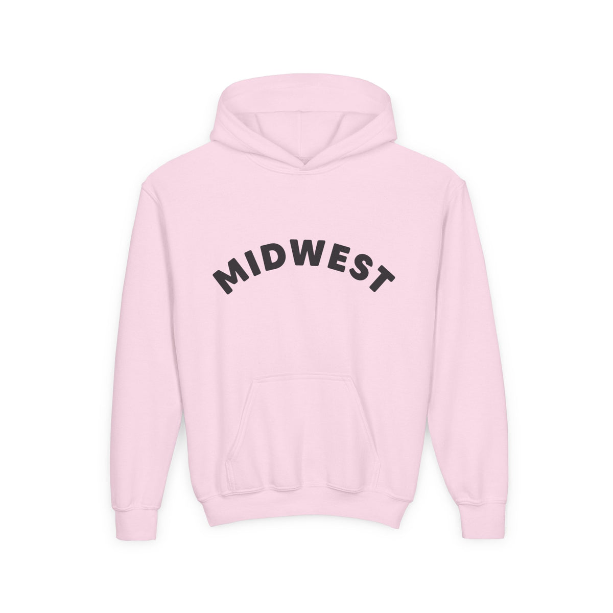 Youth/Kids Midwest is Best Hooded Sweatshirt with Dala Horse Design