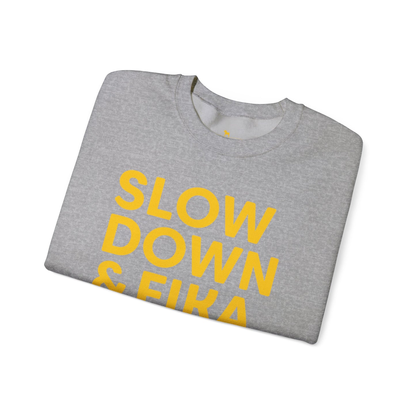 SLOW DOWN & FIKA Unisex Heavy Blend™ Crewneck Sweatshirt