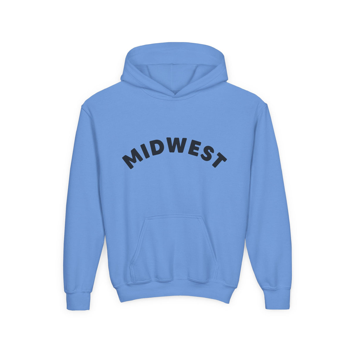 Youth/Kids Midwest is Best Hooded Sweatshirt with Dala Horse Design