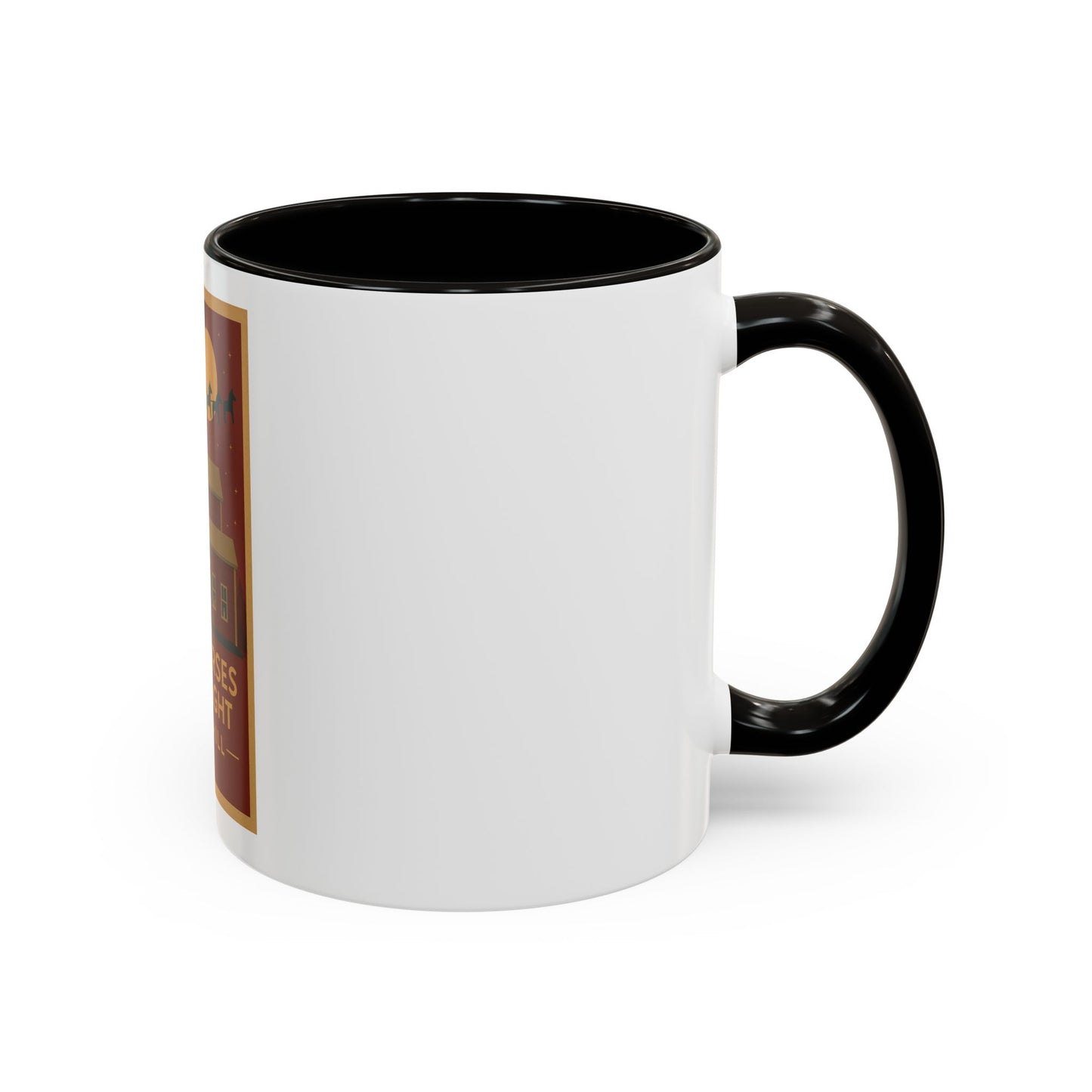 Dala Horses Take Flight Mug — Vintage Western Poster Coffee Cup (11oz/15oz)