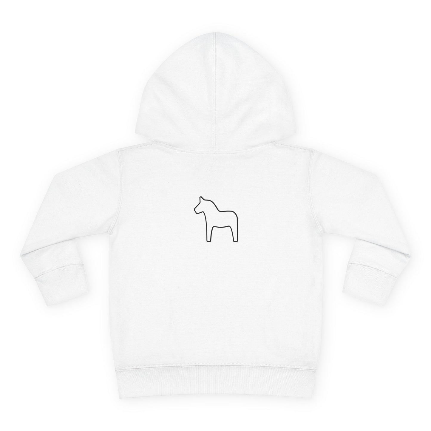 Toddler Hoodie - Bishop Hill Design with Cute Dog Graphic
