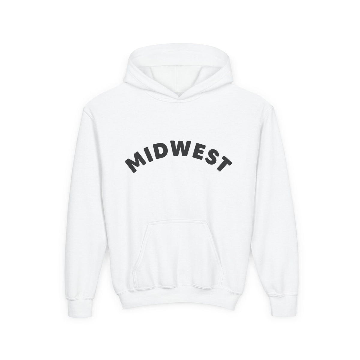 Youth/Kids Midwest is Best Hooded Sweatshirt with Dala Horse Design