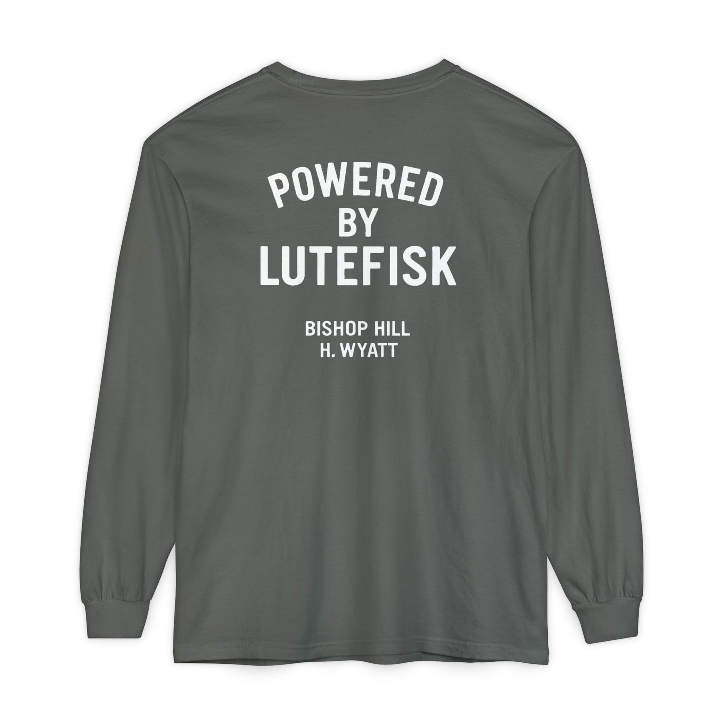 Powered by Lutefisk - Classic Long Sleeve Tee — Garment-Dyed Comfort