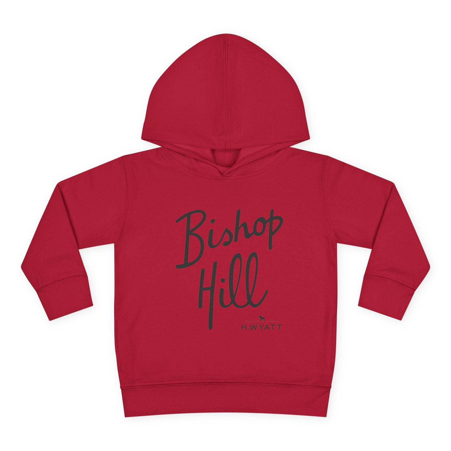 Toddler Hoodie - Bishop Hill Design with Cute Dog Graphic
