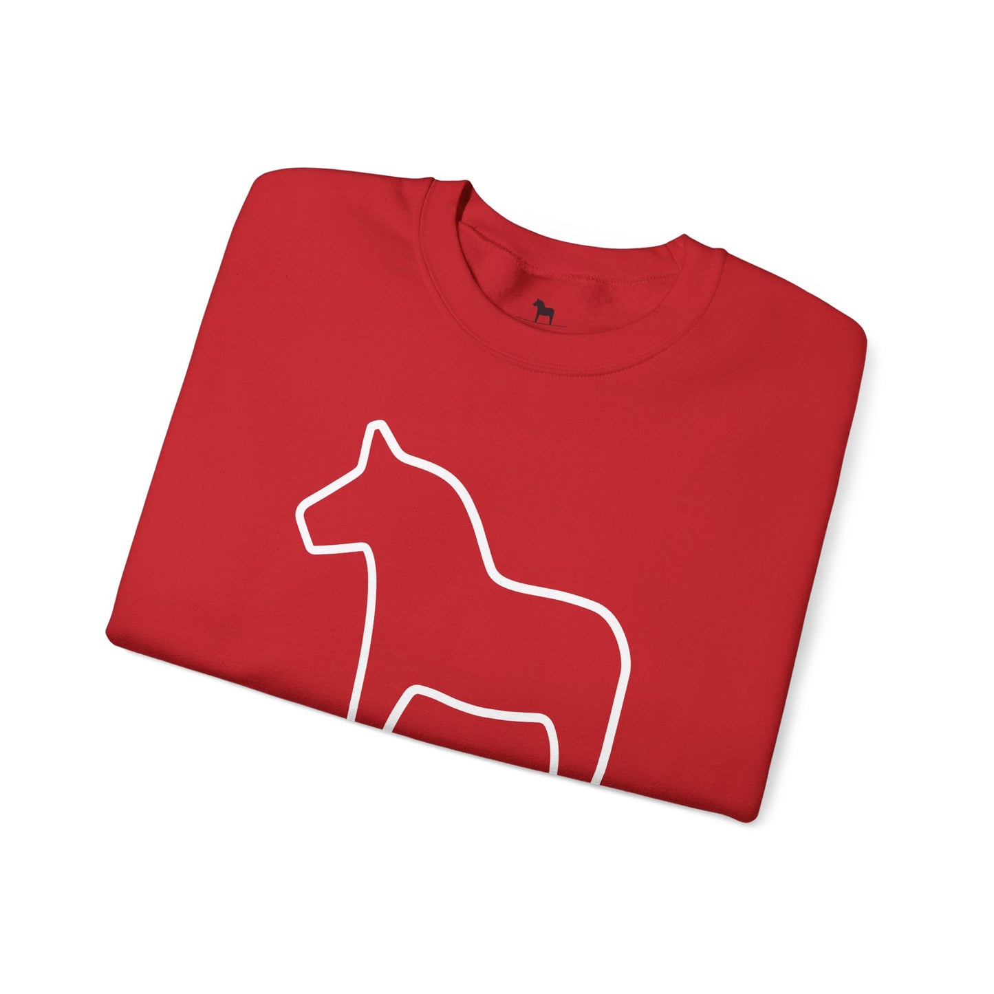 DALA Horse - RED - Unisex Heavy Blend™ Crewneck Sweatshirt