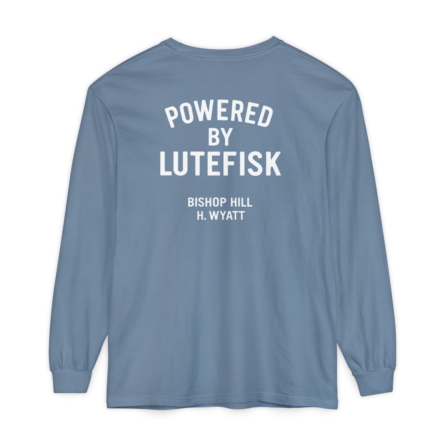 Powered by Lutefisk - Classic Long Sleeve Tee — Garment-Dyed Comfort