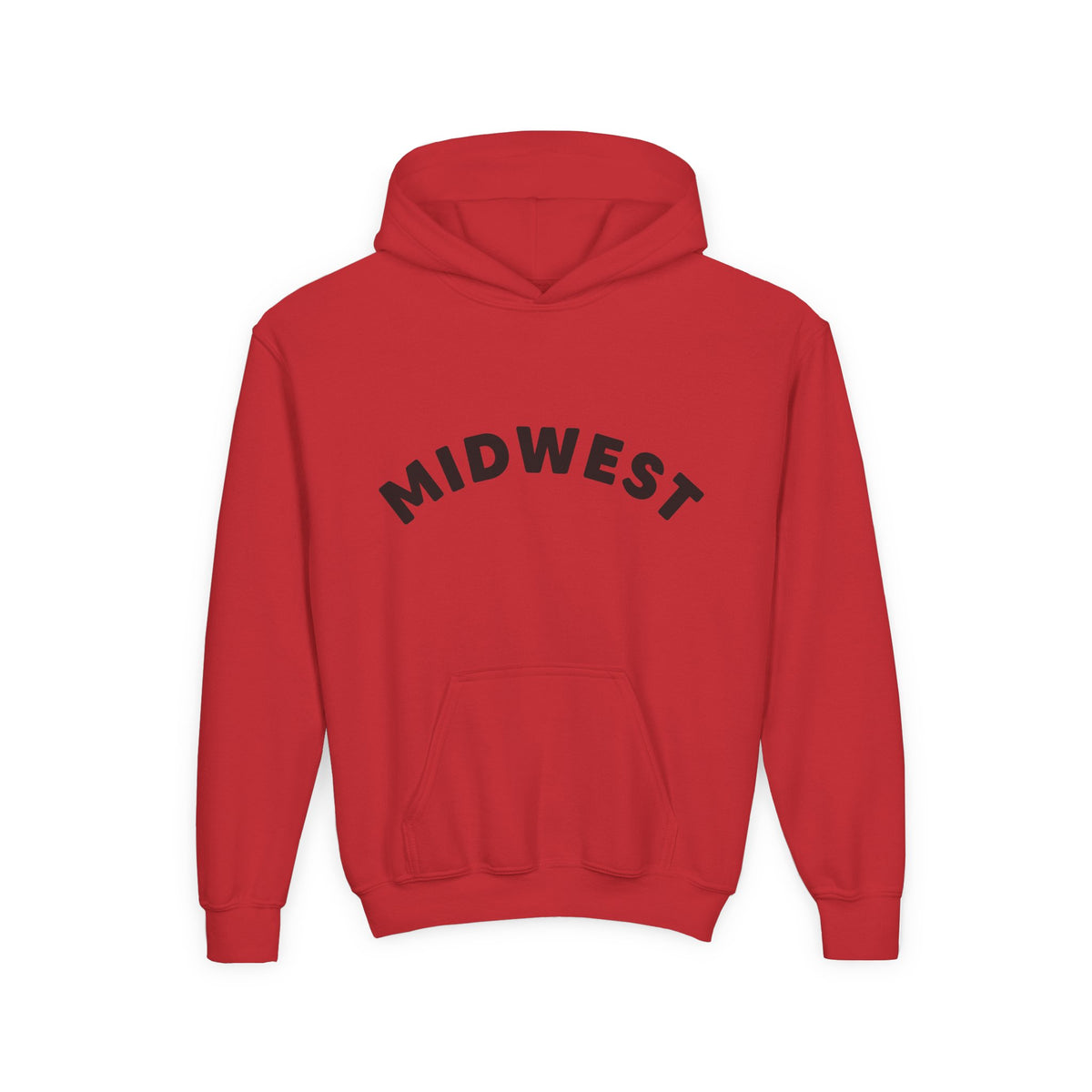 Youth/Kids Midwest is Best Hooded Sweatshirt with Dala Horse Design