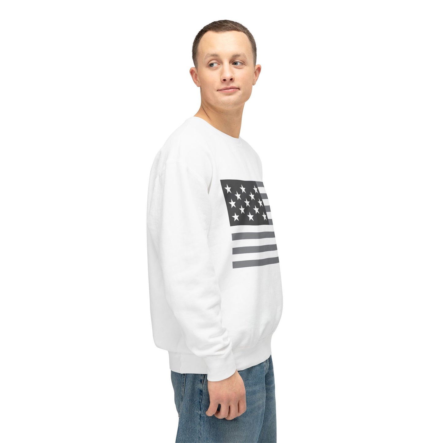 Tonal Flag Sweatshirt for Memorial Day and 4th of July