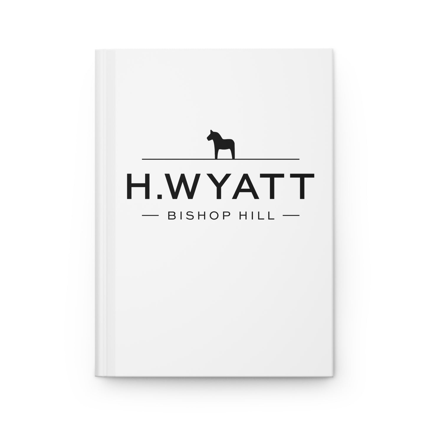 Personalized H.WYATT Hardcover Journal - Custom H.WYATT Dala Horse Design for Writers & Creatives
