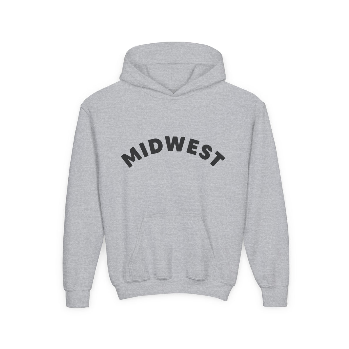 Youth/Kids Midwest is Best Hooded Sweatshirt with Dala Horse Design