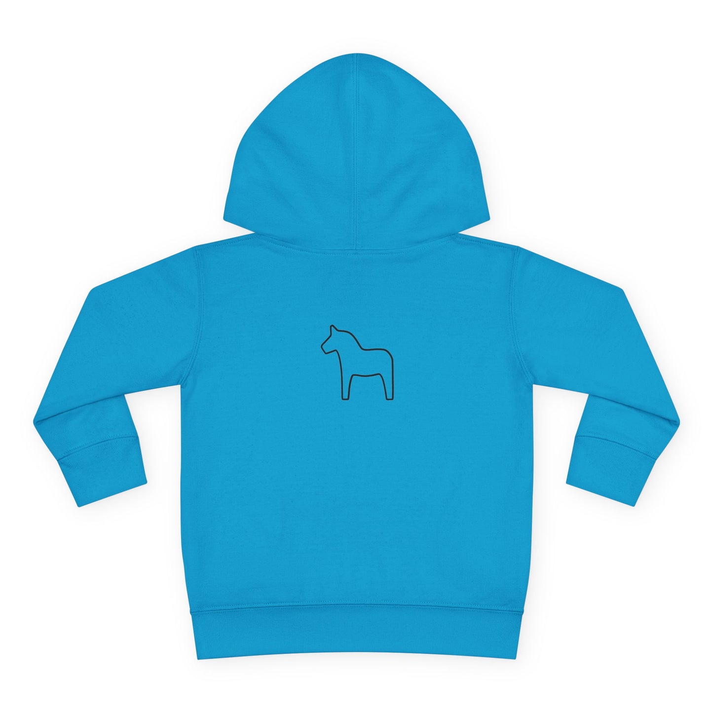 Toddler Hoodie - Bishop Hill Design with Cute Dog Graphic