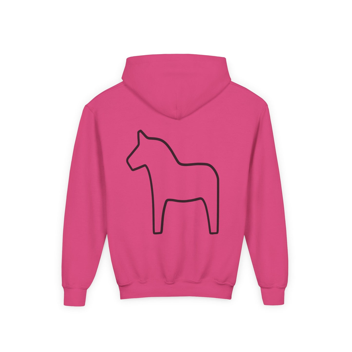 Midwest Is Best Hoodie with Dala Horse Design