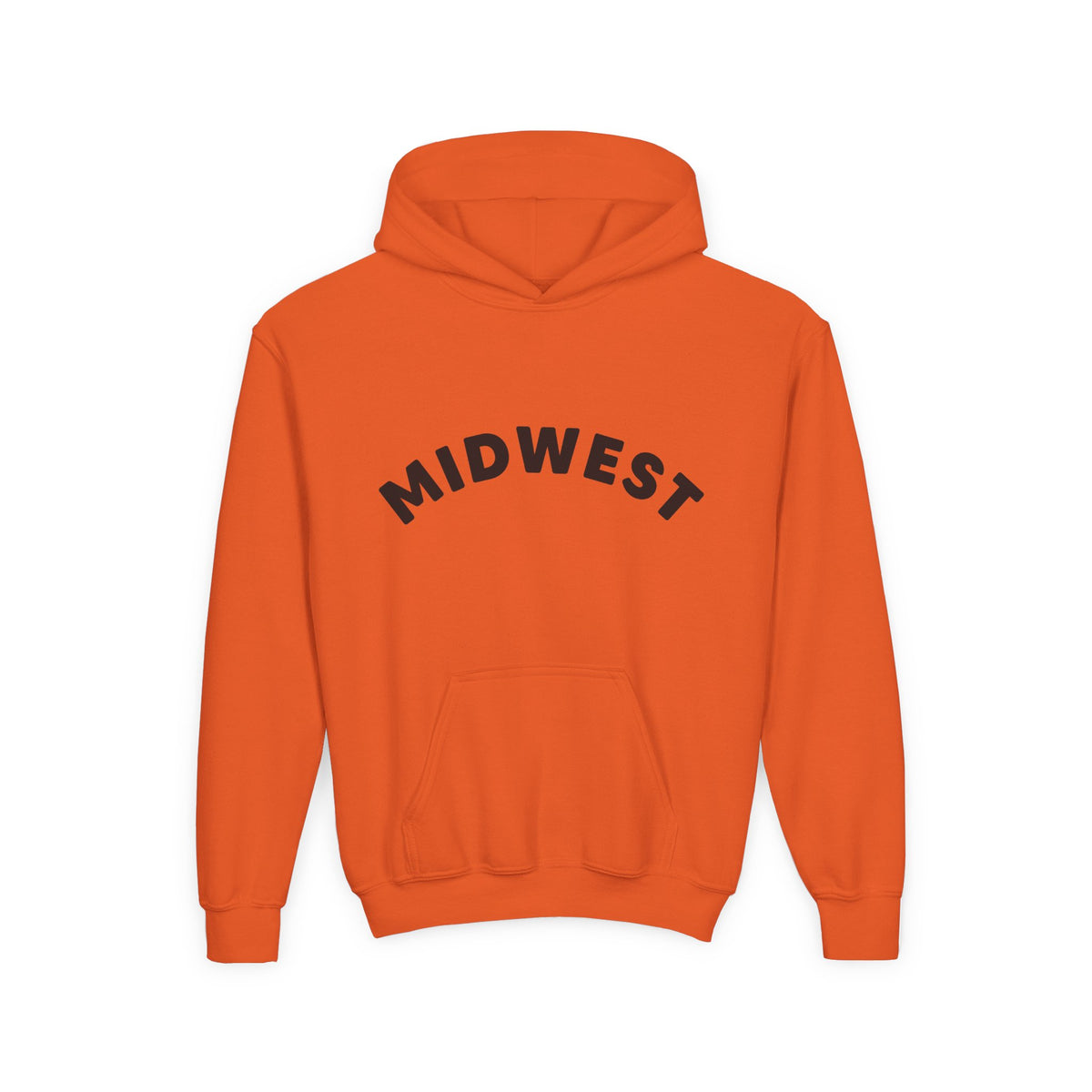 Youth/Kids Midwest is Best Hooded Sweatshirt with Dala Horse Design