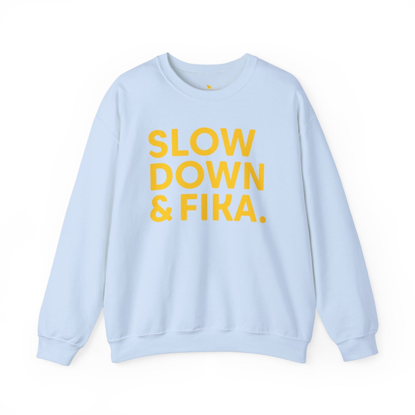 SLOW DOWN & FIKA Unisex Heavy Blend™ Crewneck Sweatshirt