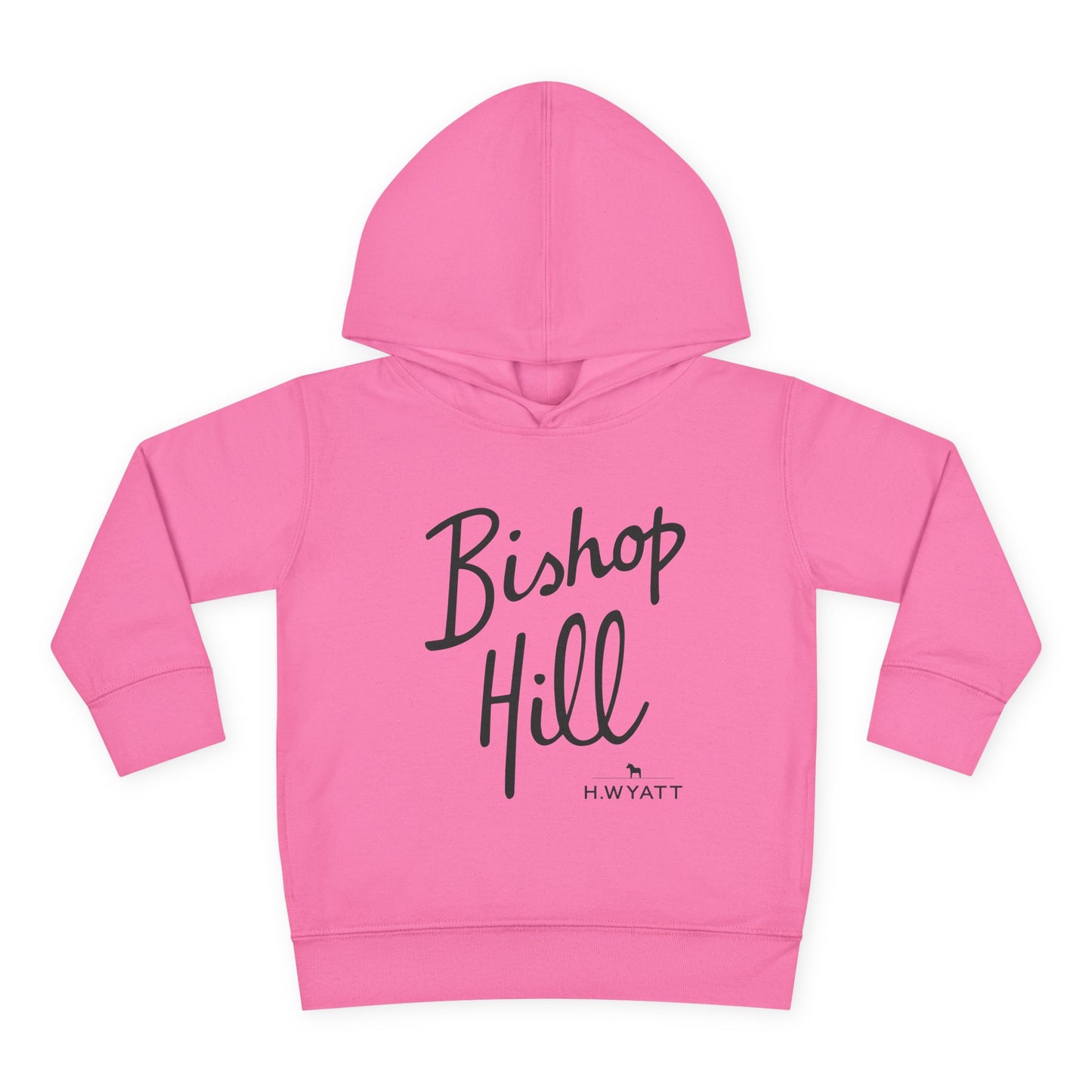 Toddler Hoodie - Bishop Hill Design with Cute Dog Graphic