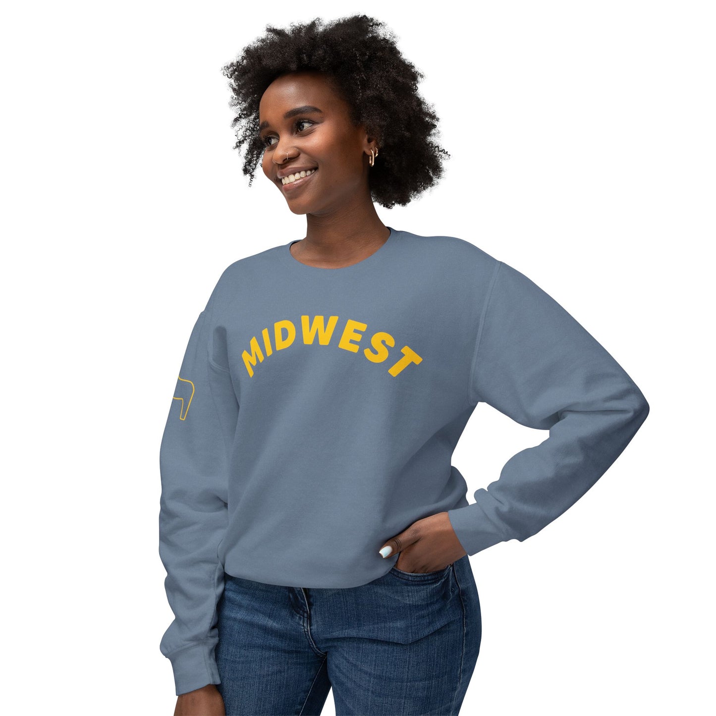 MIDWEST Unisex Lightweight Crewneck Sweatshirt