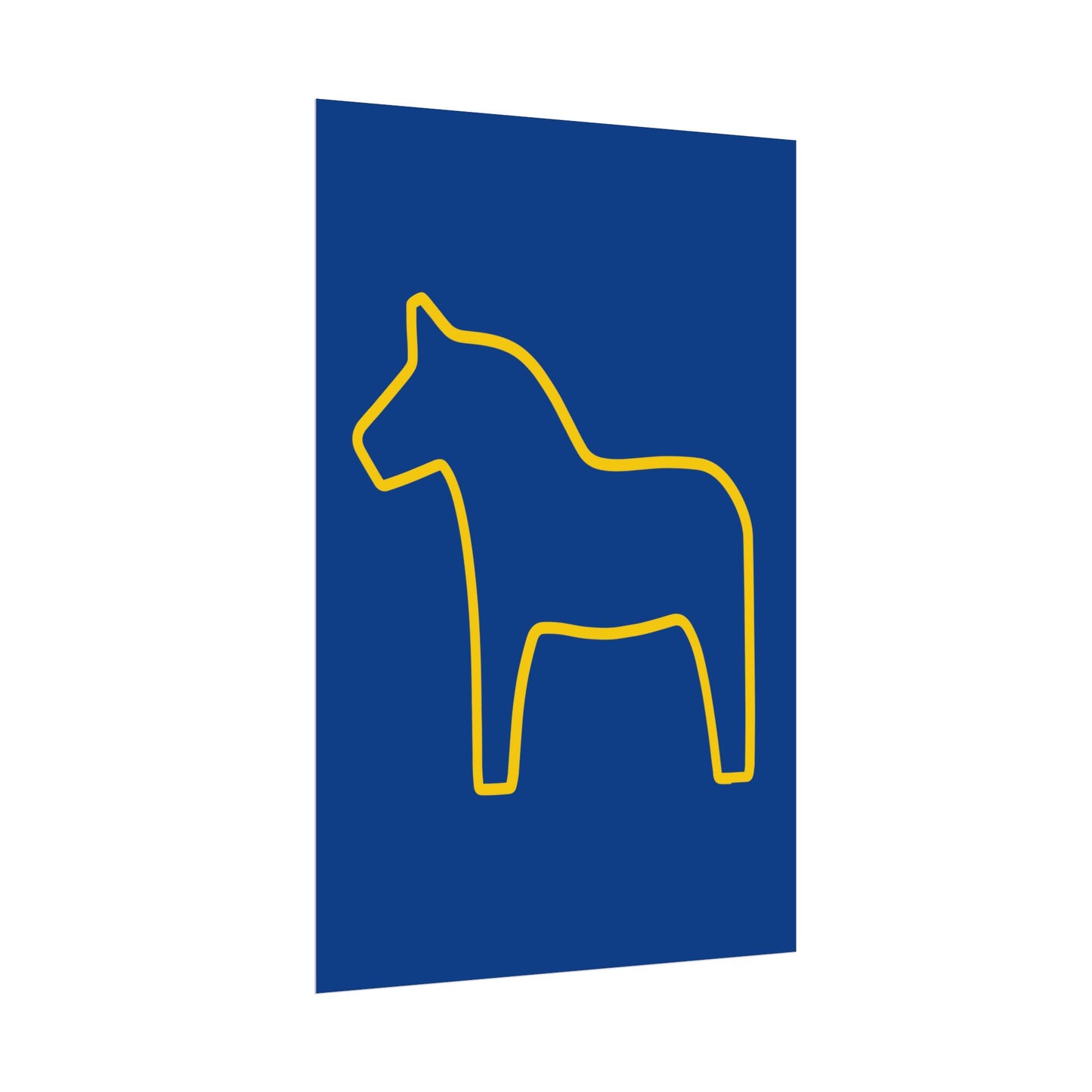 YELLOW DALA Horse Rolled Posters