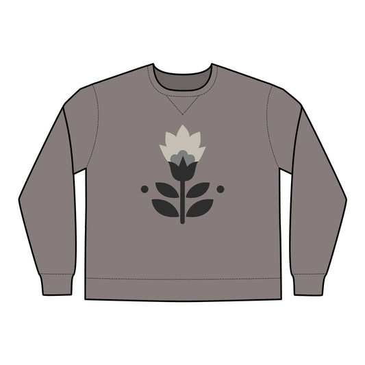 Embroidered Floral ComfortWash® Crewneck Sweatshirt for Cozy Style