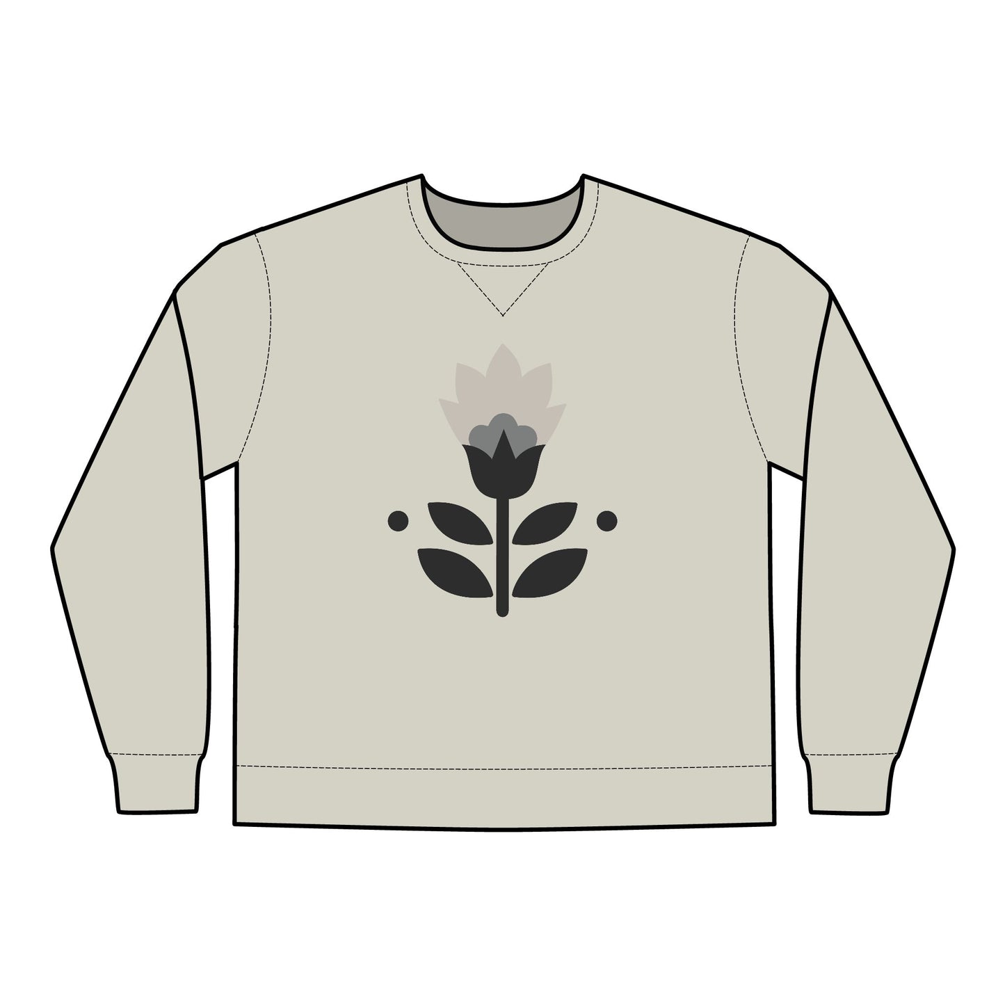 Embroidered Floral ComfortWash® Crewneck Sweatshirt for Cozy Style