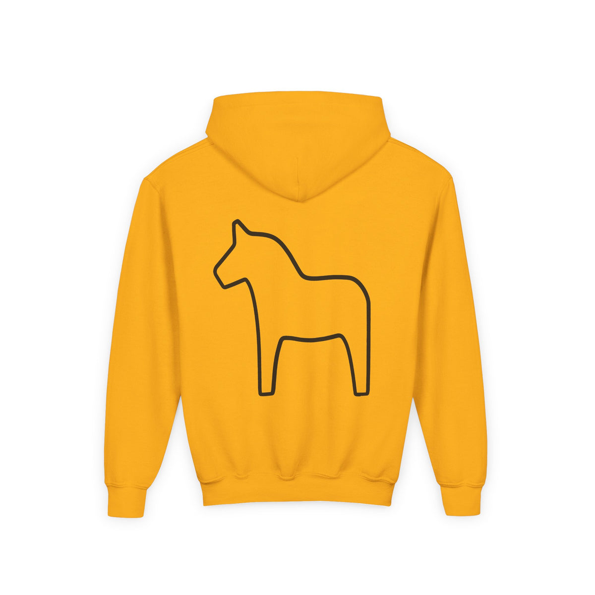 Youth/Kids Midwest is Best Hooded Sweatshirt with Dala Horse Design