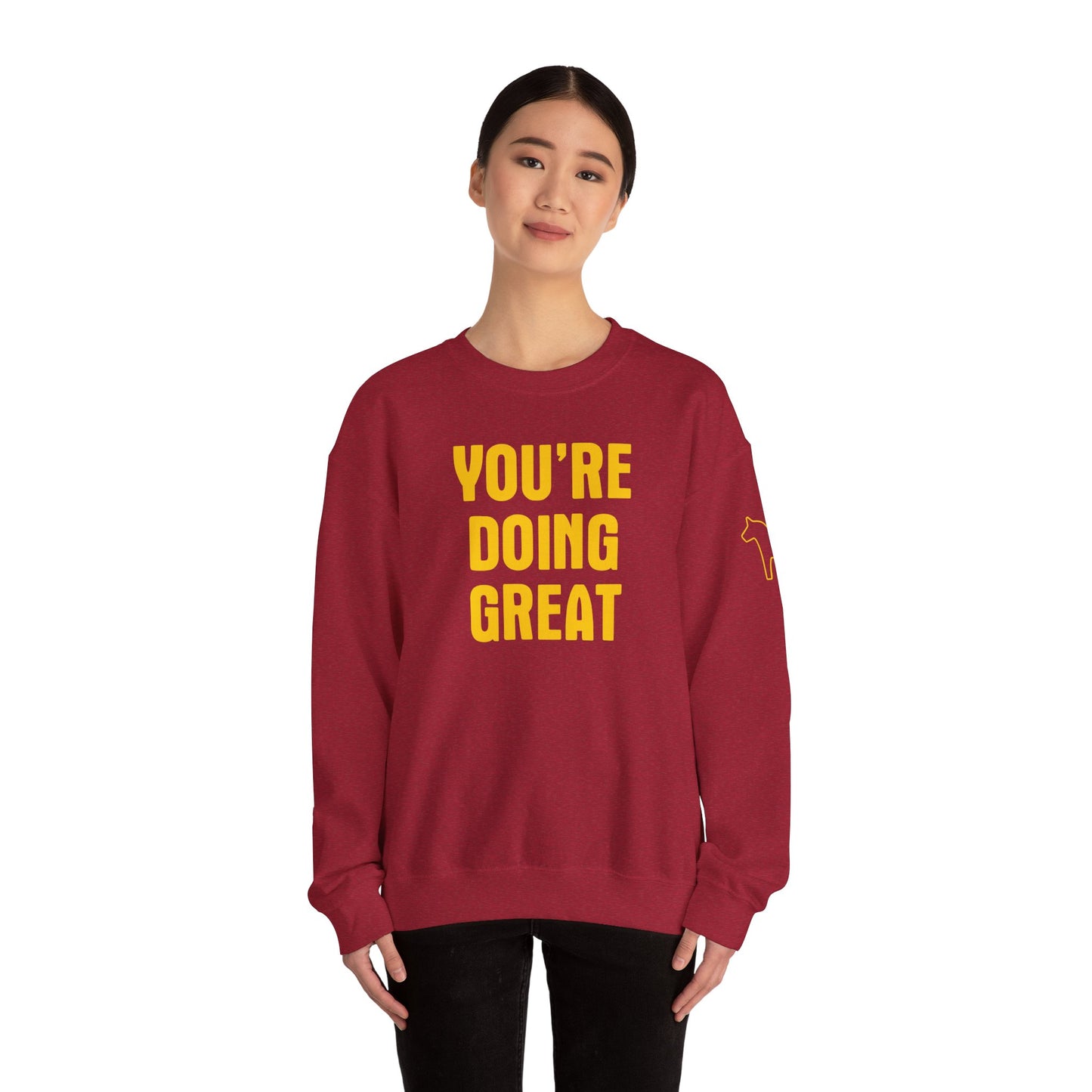 YOU'RE DOING GREAT Unisex Heavy Blend™ Crewneck Sweatshirt