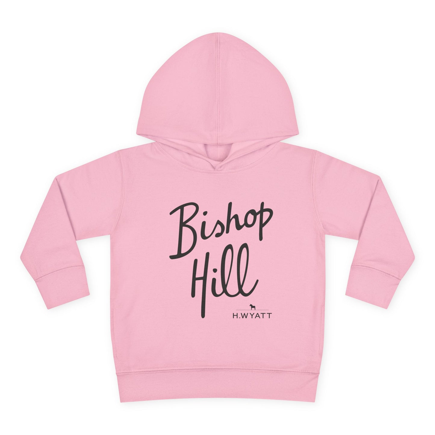 Toddler Hoodie - Bishop Hill Design with Cute Dog Graphic