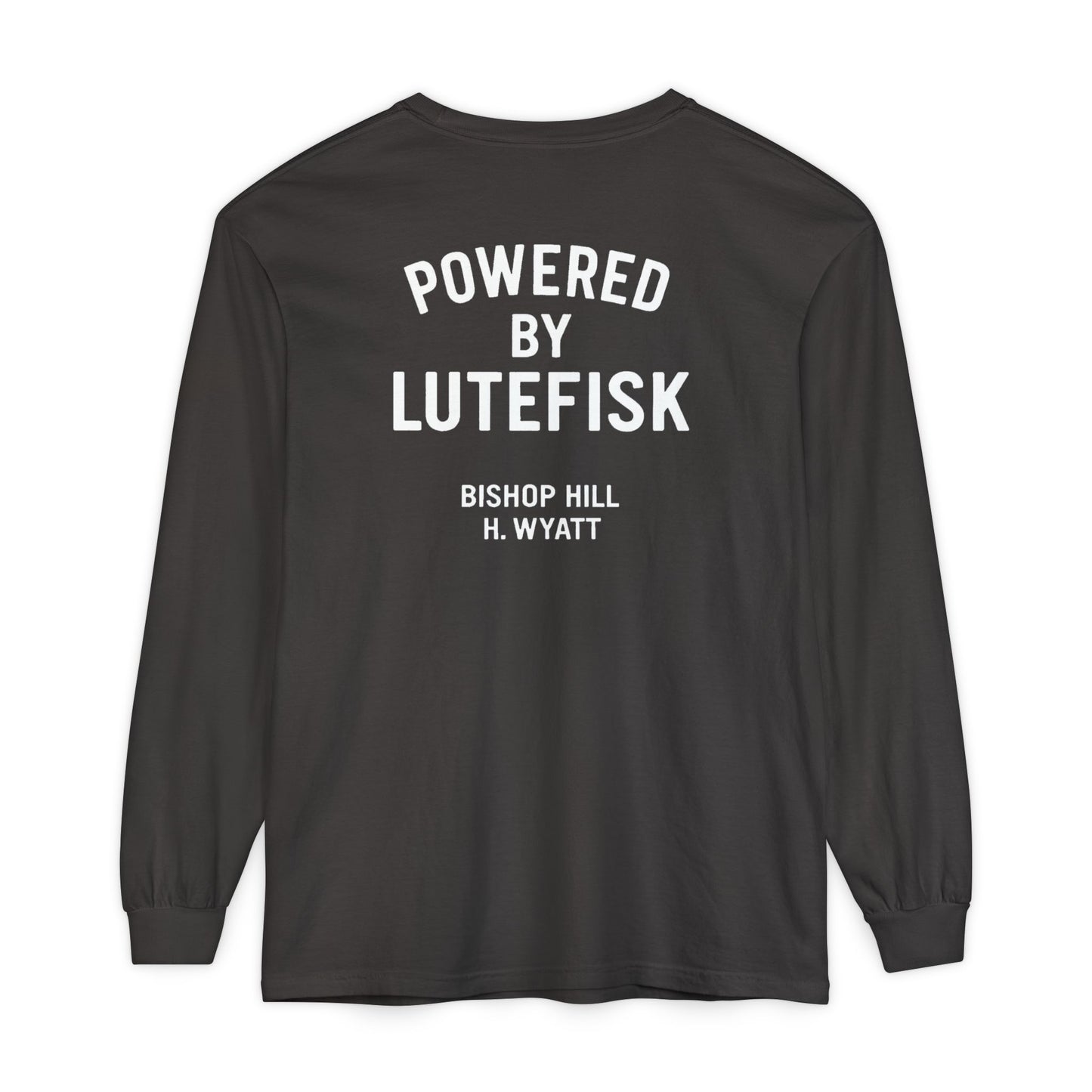 Powered by Lutefisk - Classic Long Sleeve Tee — Garment-Dyed Comfort
