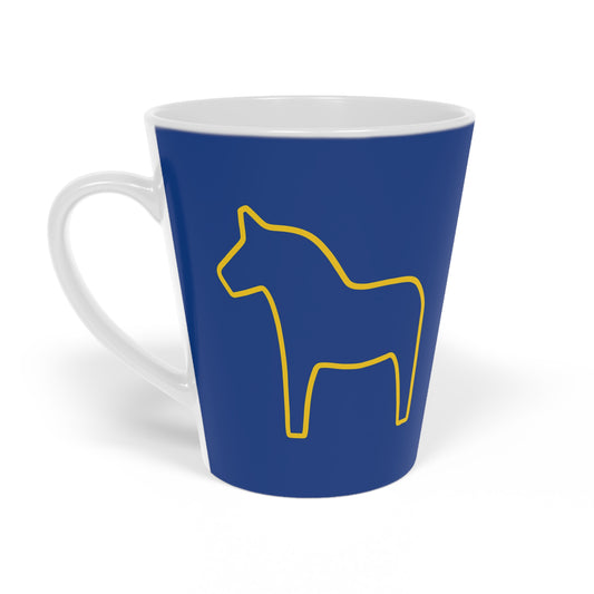 Dala Horse Latte Mug, 12oz