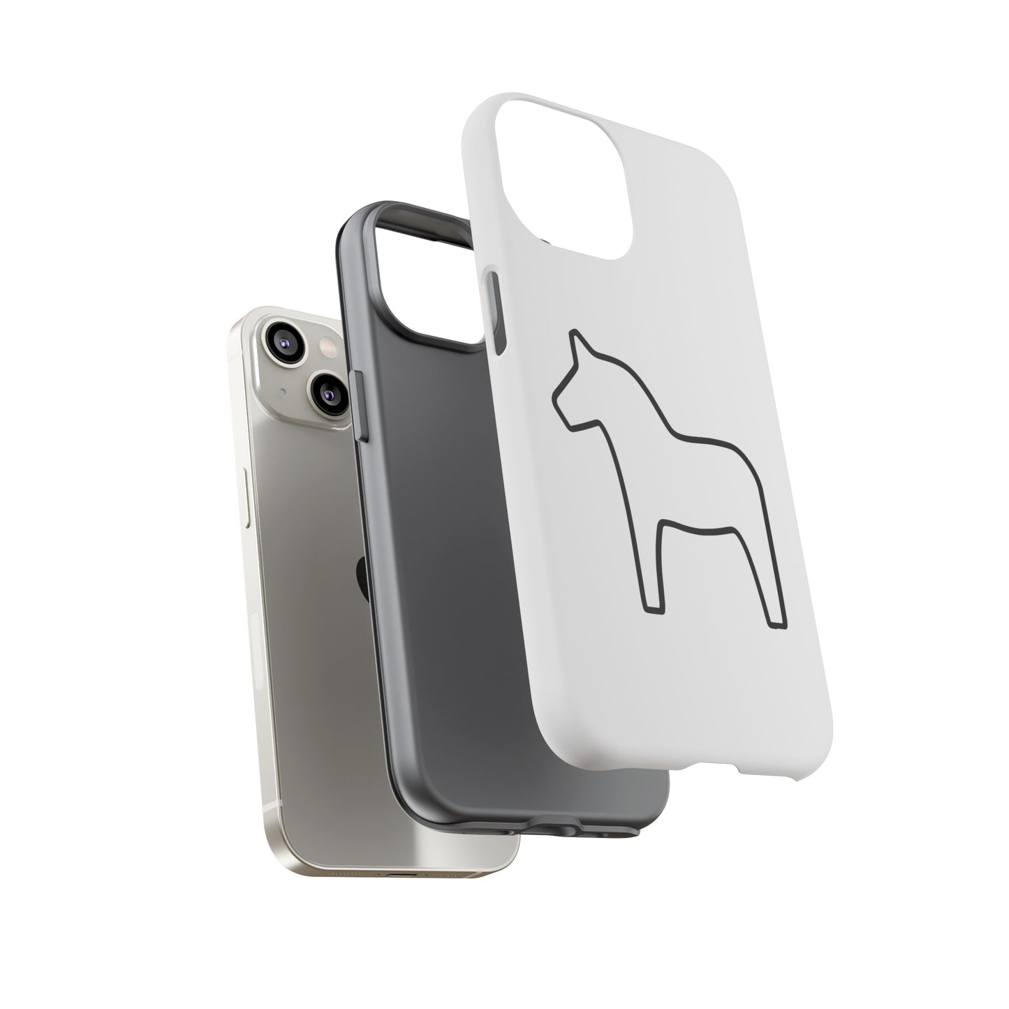 Dala Horse White Tough Cases