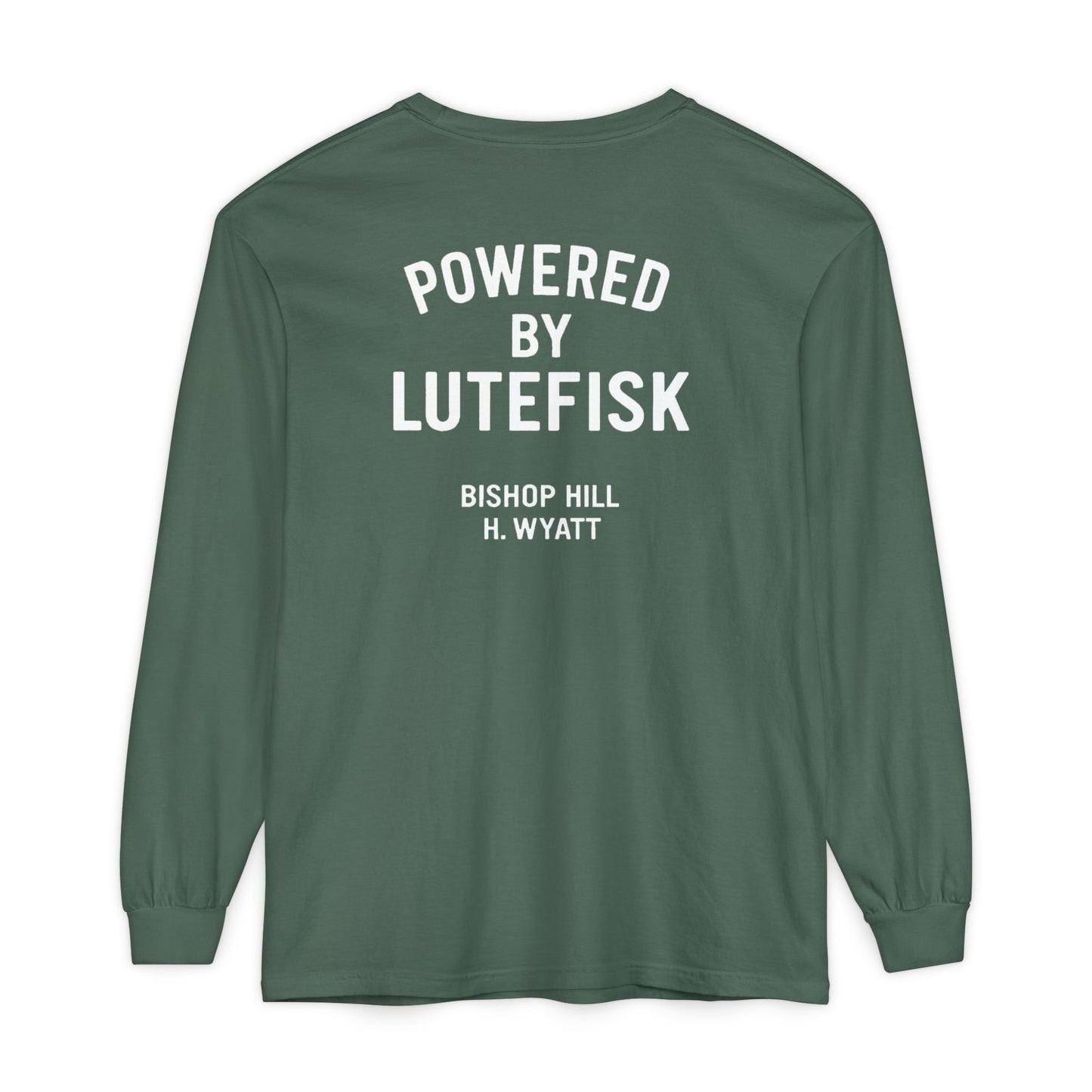 Powered by Lutefisk - Classic Long Sleeve Tee — Garment-Dyed Comfort
