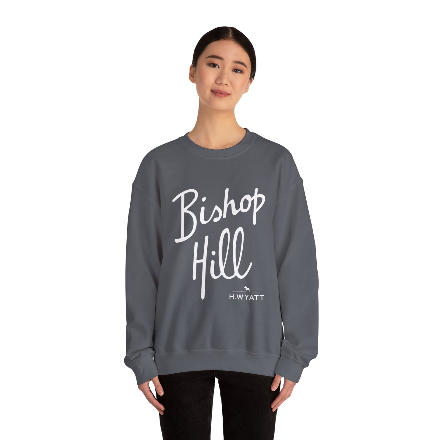 BISHOP HILL White - Unisex Heavy Blend™ Crewneck Sweatshirt