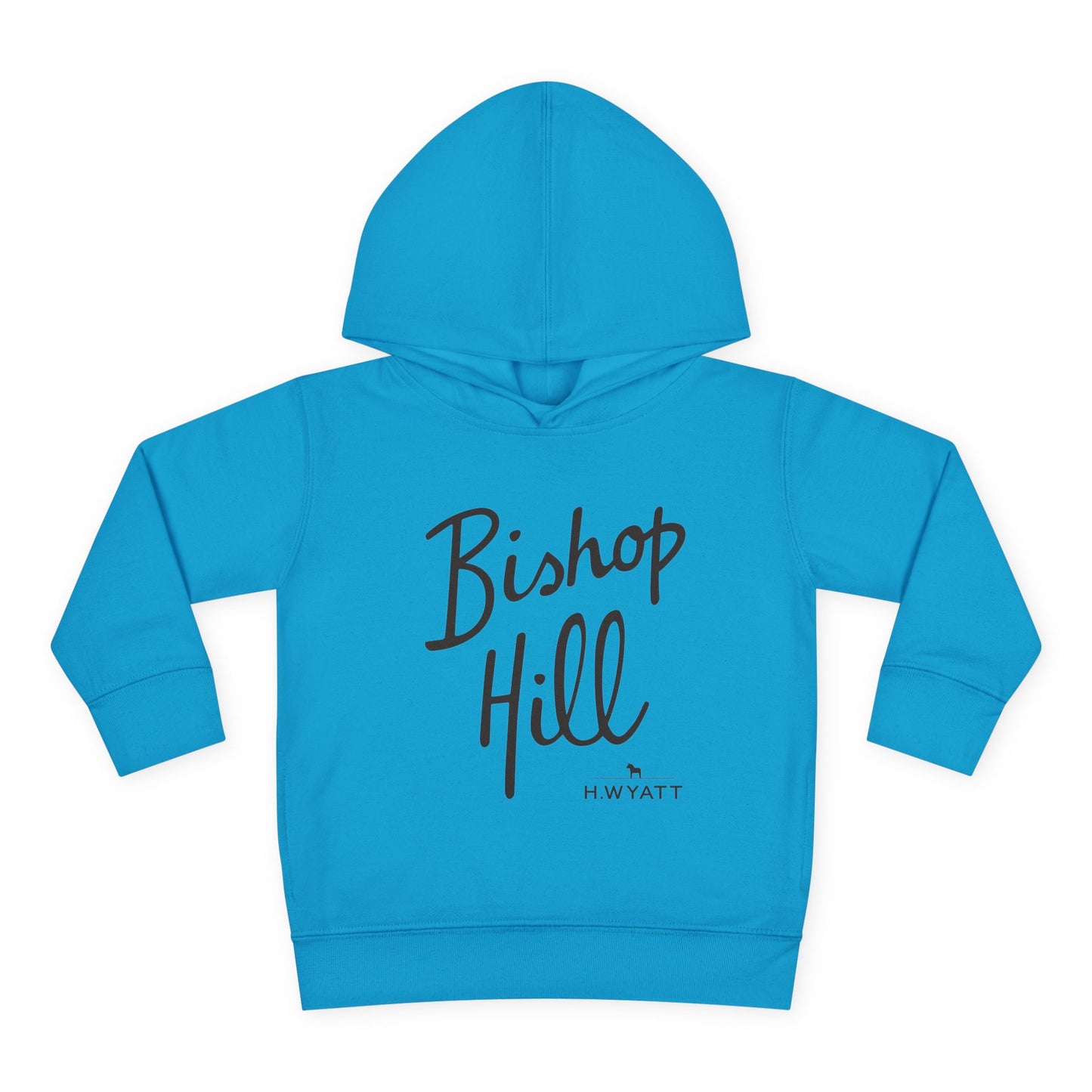 Toddler Hoodie - Bishop Hill Design with Cute Dog Graphic