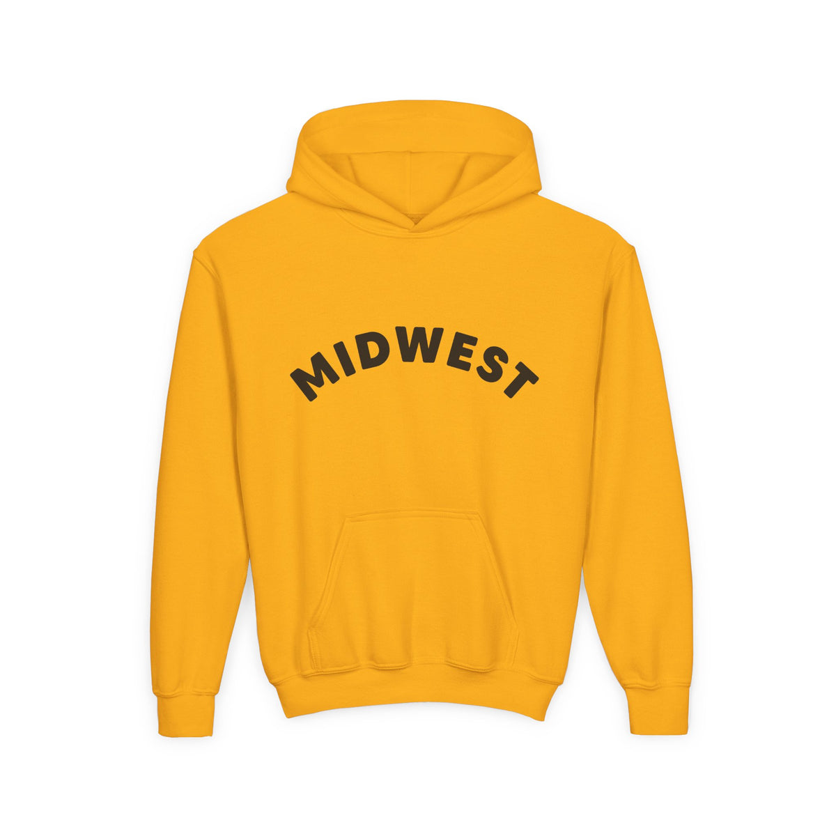 Youth/Kids Midwest is Best Hooded Sweatshirt with Dala Horse Design