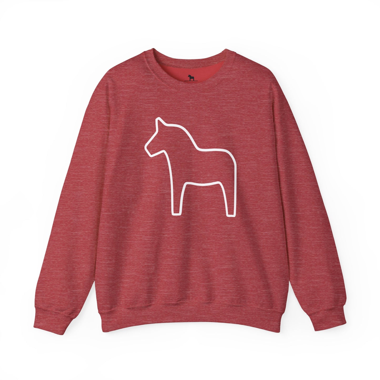 DALA Horse - RED - Unisex Heavy Blend™ Crewneck Sweatshirt