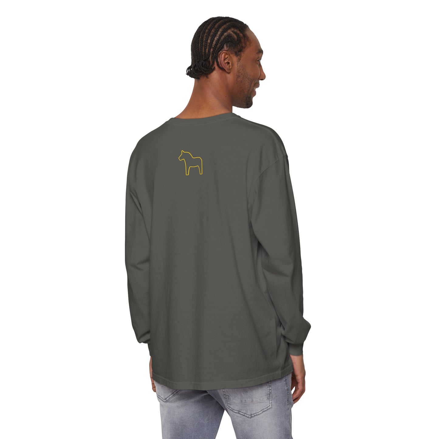 HOLD YOUR HORSES Unisex Garment-dyed Long Sleeve T-Shirt