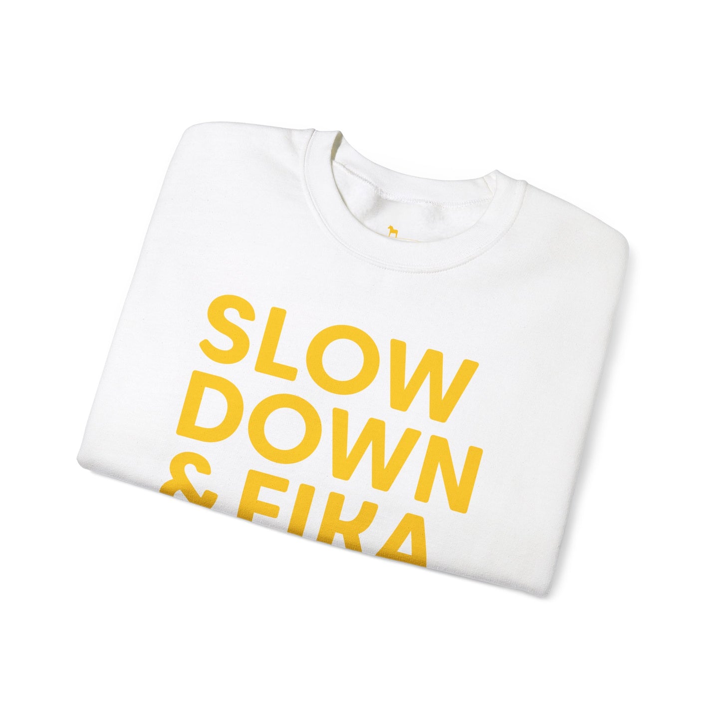 SLOW DOWN & FIKA Unisex Heavy Blend™ Crewneck Sweatshirt