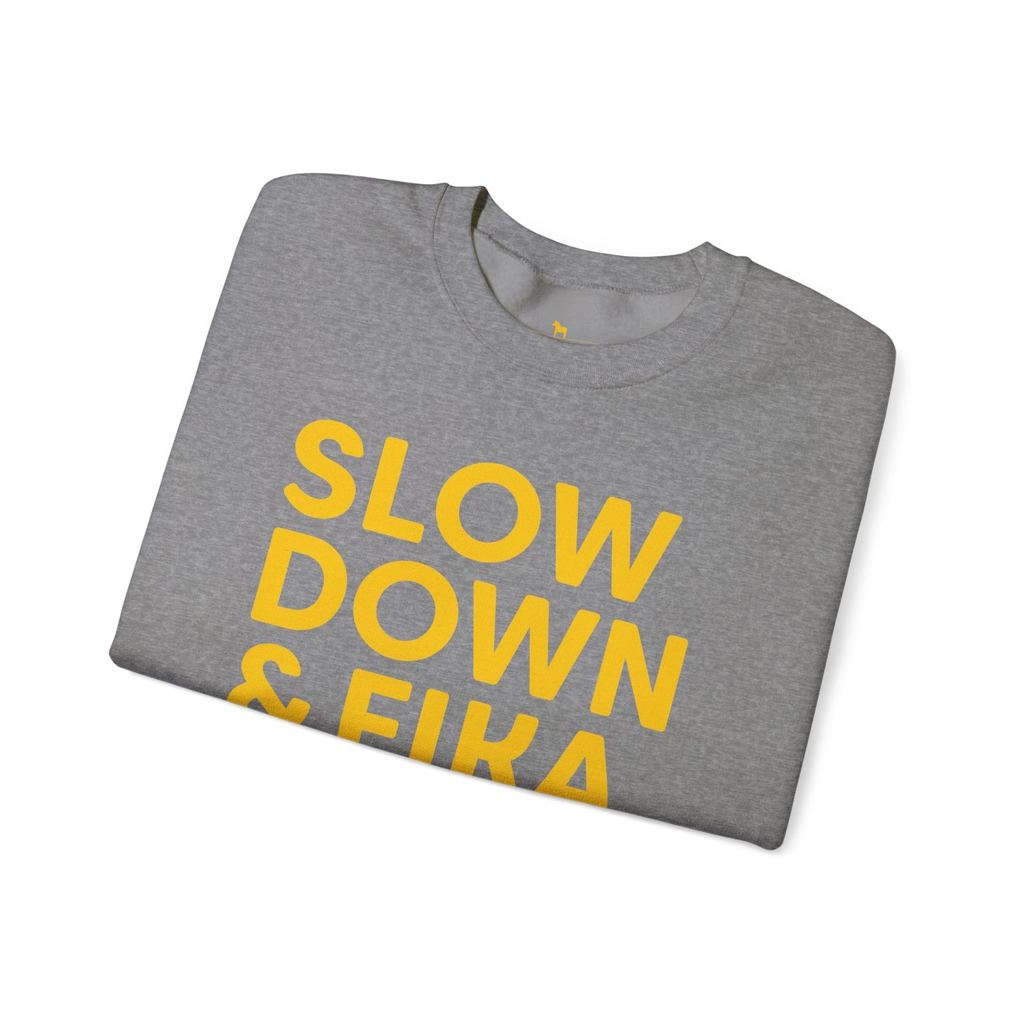 SLOW DOWN & FIKA Unisex Heavy Blend™ Crewneck Sweatshirt