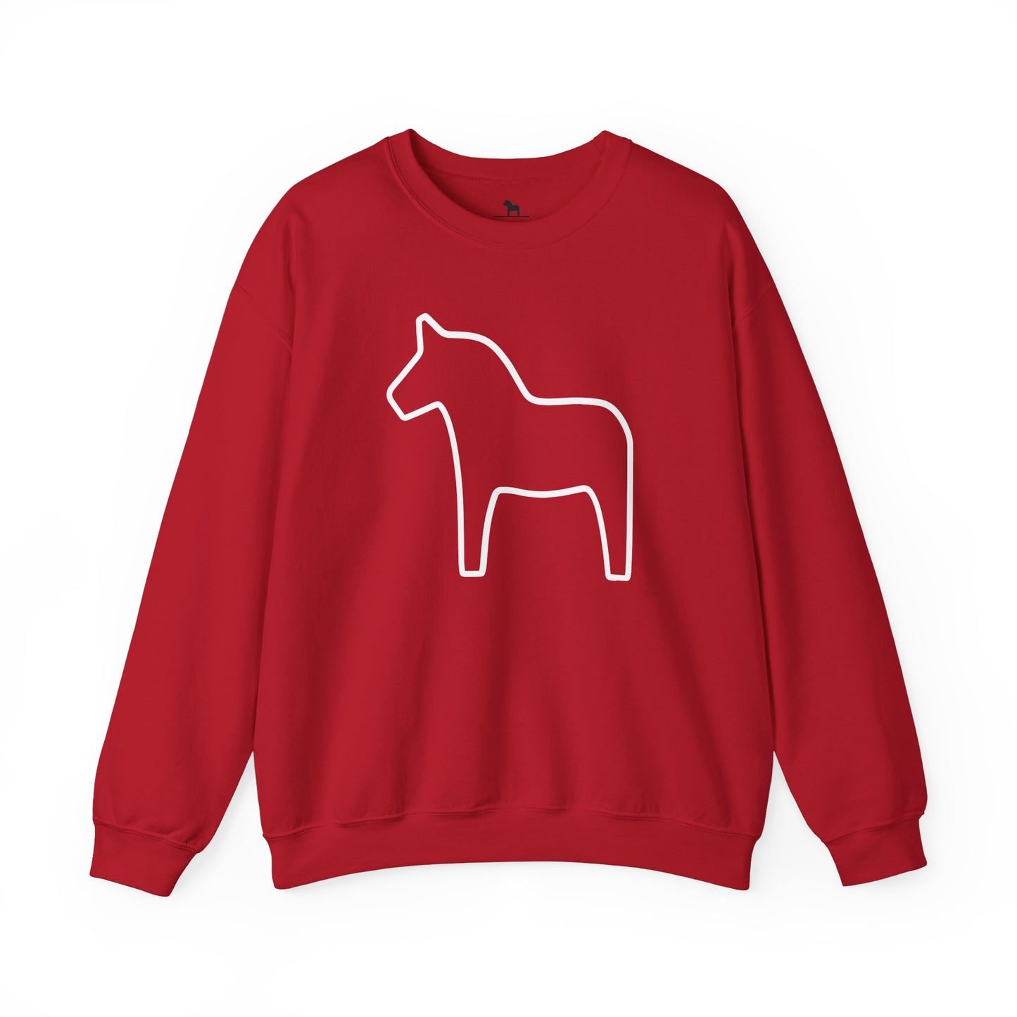 DALA Horse - RED - Unisex Heavy Blend™ Crewneck Sweatshirt