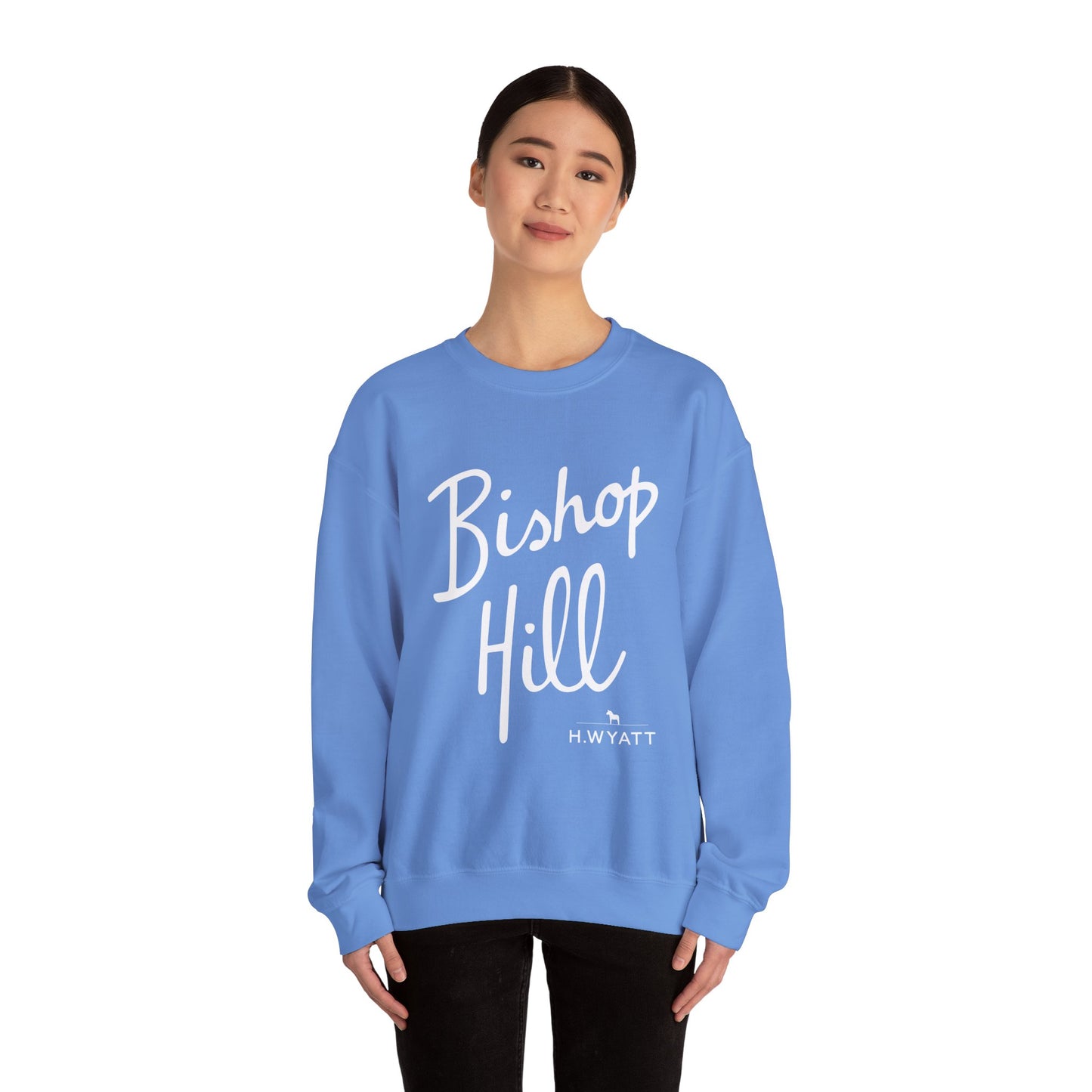BISHOP HILL White - Unisex Heavy Blend™ Crewneck Sweatshirt