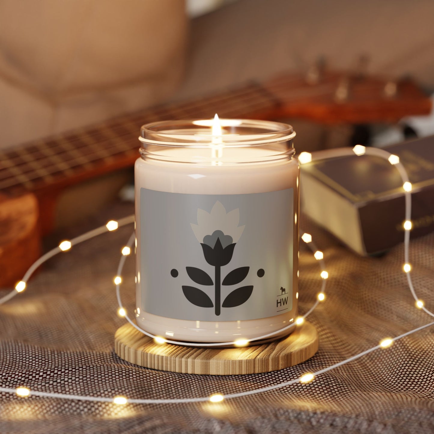 Floral Scented Soy Candle – 9oz Elegant Aromatherapy for Home Décor and Gifts