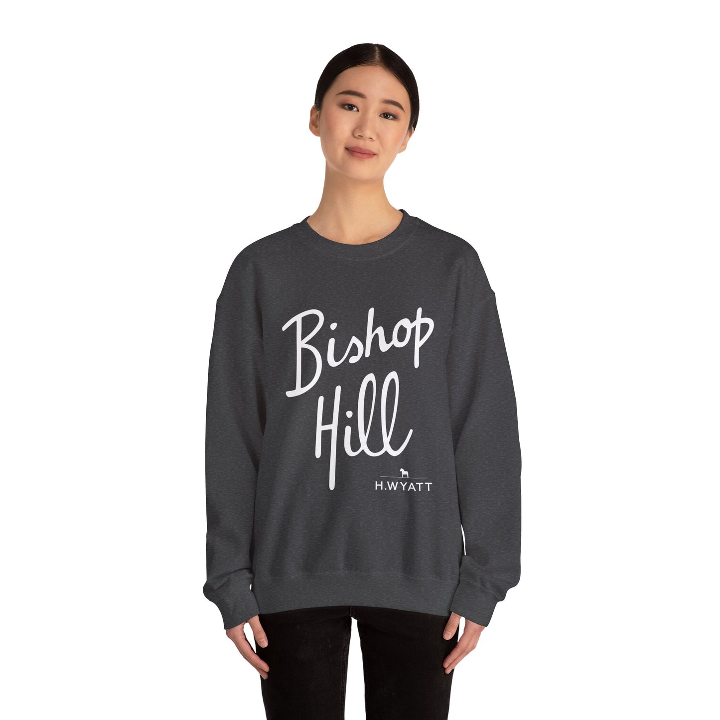 BISHOP HILL White - Unisex Heavy Blend™ Crewneck Sweatshirt