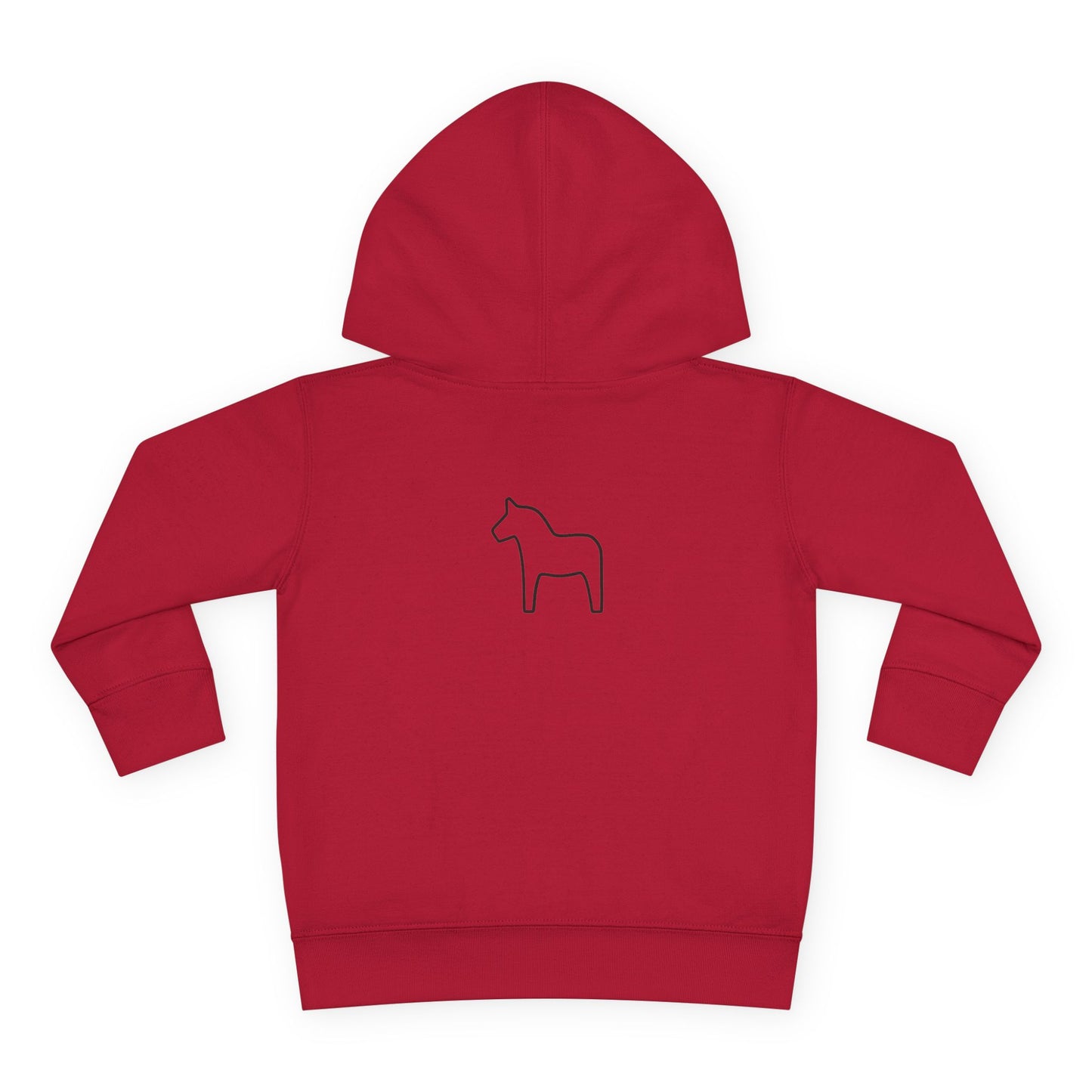 Toddler Hoodie - Bishop Hill Design with Cute Dog Graphic