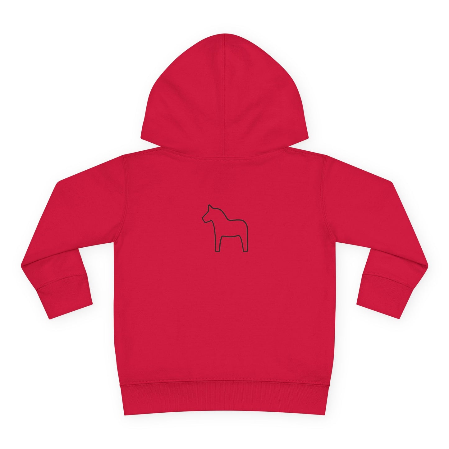 Toddler Hoodie - Bishop Hill Design with Cute Dog Graphic
