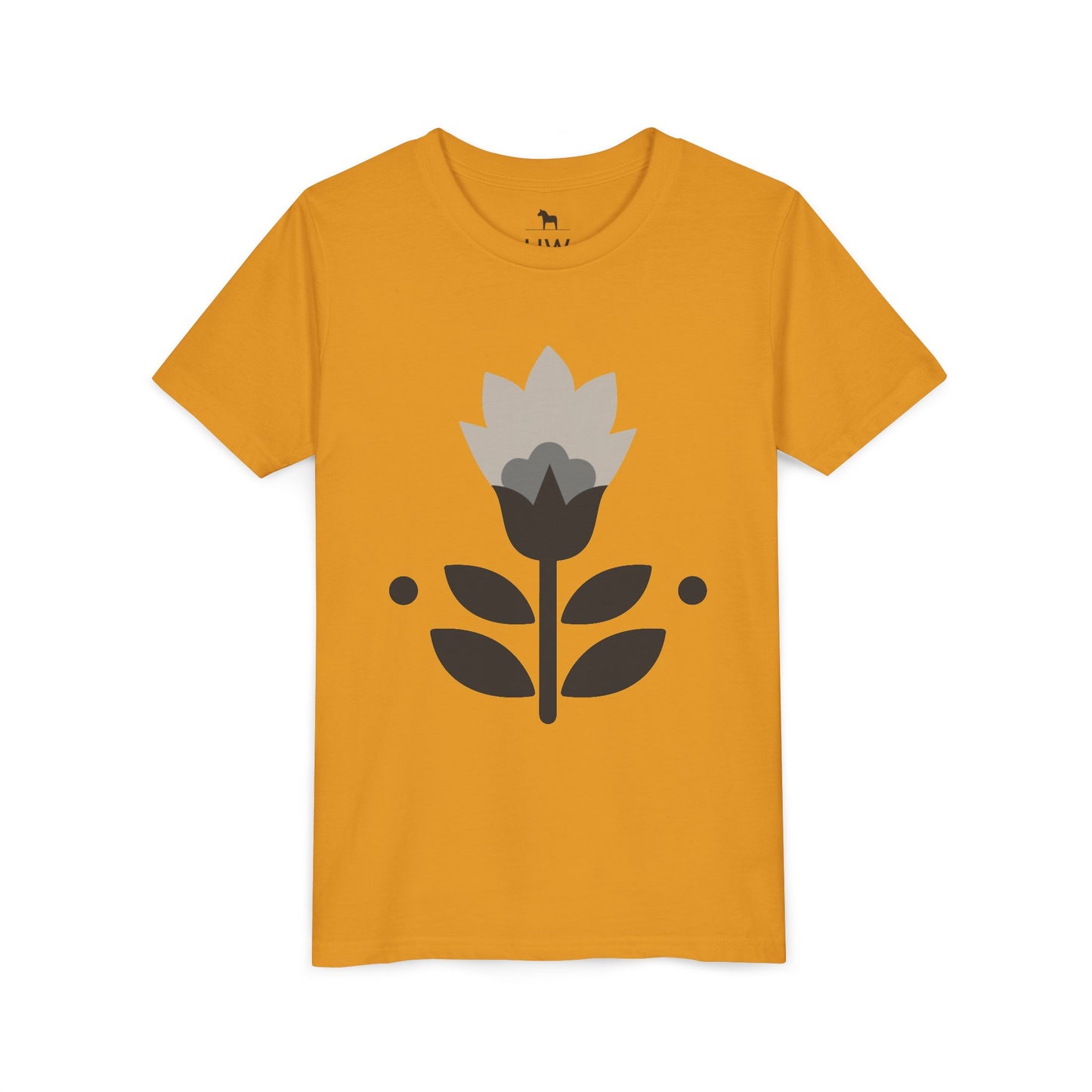 Kids T-Shirt - H WYATT Dala Horse - Symbol of Sweden - Courage and Warrior Spirit